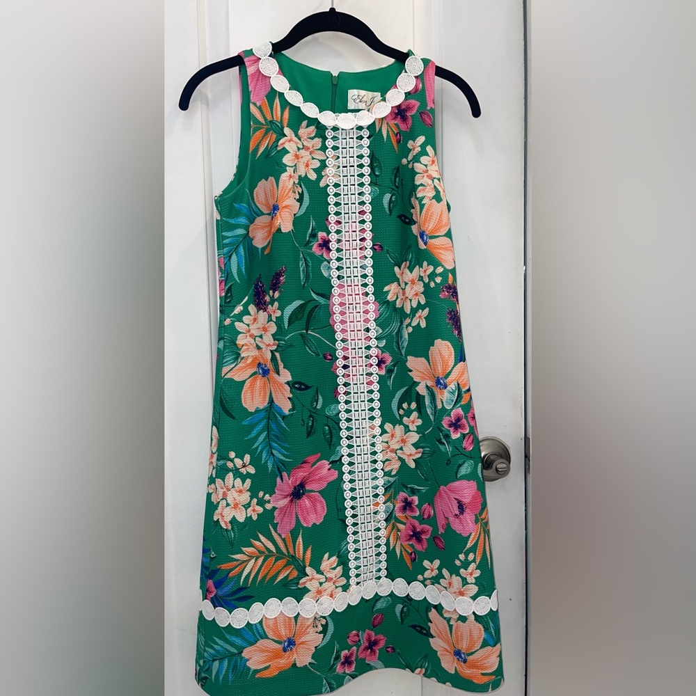 Eliza J Green Floral womans  Dress
